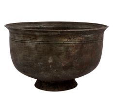 Handcrafted Brown Brass Planter Flower Pot