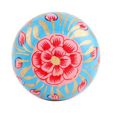 Red & Blue Beautiful Wooden Knob