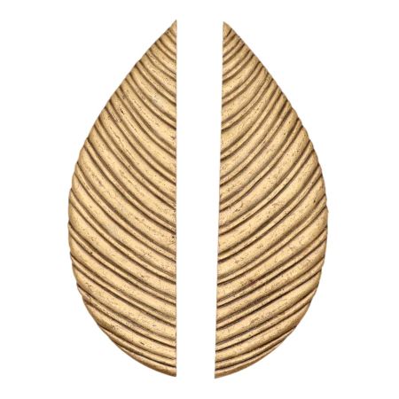 Embellished Decorative Leaf Door Handle