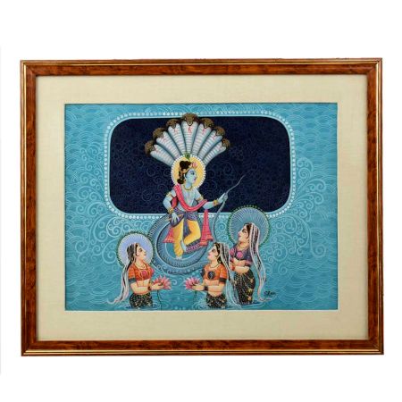 Lord Krishna Playing With His Gopis In The Water