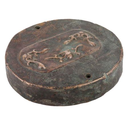 Handmade Black Brass Desk Paperweight And Incense Stick Holder