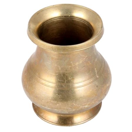 Handmade Antique Brass South Indian Water Pot