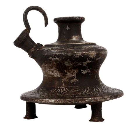 Handmade Black Brass Traditional Hookah Base Or Pot