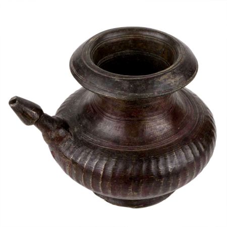 Handmade Golden Brass Heavy Water Pot With Spout