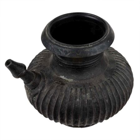 Handmade Black Brass Holy Water Pot