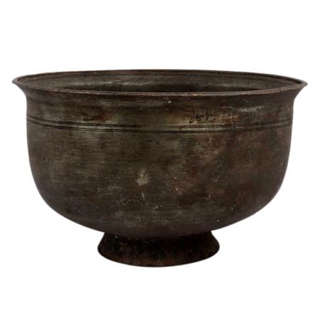 Handcrafted Brown Brass Planter Flower Pot