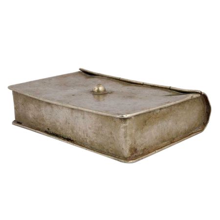 Handmade Golden Brass Book Shape Multi-utility box