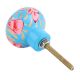 Red & Blue Beautiful Wooden Knob