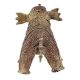 Handmade Brownish Gold Brass Dhokra Elephant Statue
