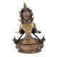 Handmade Brown Golden Brass Tibetan Buddha Statue