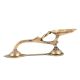 Handmade Golden Brass Diya With Long Snake Handle
