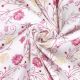 Pink Floral Cotton180 TC Printed Double Bedsheet with Two Pillow Cover