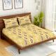 Yellow Spaces 104 TC Cotton Double Bed Sheet with 2 Pillow Covers