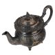 Handmade Oxidized Carved Silver Brass Tea Pot In Moroccan Style
