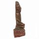 Handmade Brown Tarnished Brass Sitting Indian Sage Statue