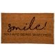 Brown Smile You Are Being Watched Premium Coir Mat