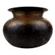 Handmade Patina Rich Round Brass Pot Or Lota