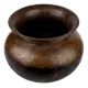 Handmade Patina Rich Round Brass Pot Or Lota