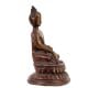 Handmade Red Brass Lord Buddha Earth Touching Statue
