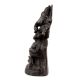 Handmade Matt Black Brass Lord Ganesha Statue