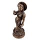 Handmade Brown Brass Indian Goddess Statue In Blessing Pose
