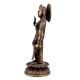 Handmade Brown Brass Indian Goddess Statue In Blessing Pose