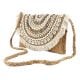 Natural Handmade FoldOver Bohemian Jute Clutch Bag