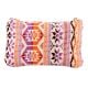 Traditional Pink Pattern Zip Top Jaquard Cotton Clutch bag With Tassle