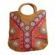 Hanmade Jute Tote Bag with Wooden Handle