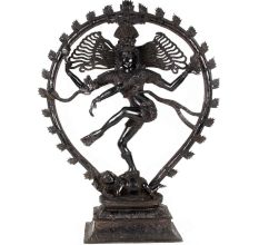 Shiva Natraja Statue In Black Finish Aluminium master craft