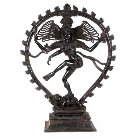 Shiva Natraja Statue In Black Finish Aluminium master craft