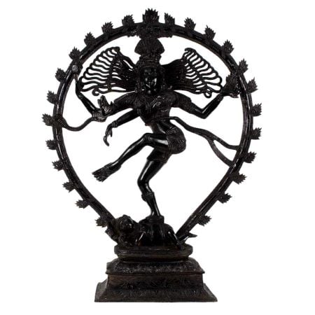 Shiva Natraja Statue In Black Finish Aluminium master craft