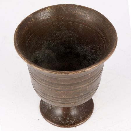 Brass Urn Vase In Antique Gold Finish