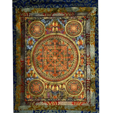 Round Mandala Tibetan Thangka Painting
