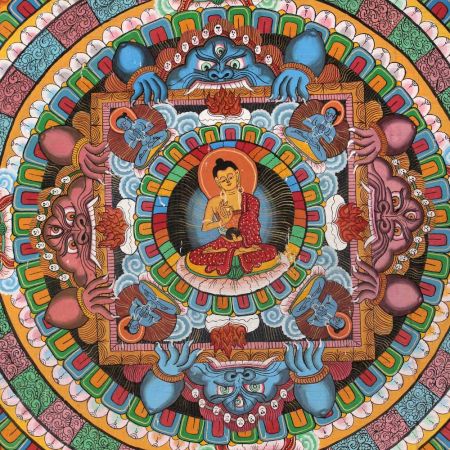 Buddha Mandala Thangka Painting