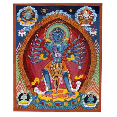 Tibetan Thangka Painting of Chakrasamvara