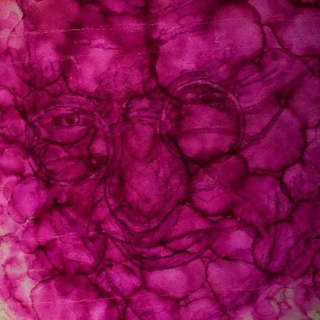 Mahatma Gandhi  Abstract Art Painting On Cloth