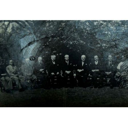 Old Photograph Of Clement Attlee and Prime Ministers at the Commonwealth Conference