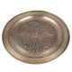 Black Brass Pooja Thali Plate Handcrafted Engraved Design