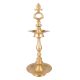 Brass Kuthu Vilakku Oil Lamp Handmade In Golden Finish