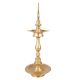 Brass Kuthu Vilakku Oil Lamp Handmade In Golden Finish