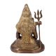 Handmade Brown Brass Lord Shiva Meditation Statue