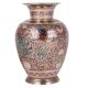 Red Brass Meenakari Work Flower Vase