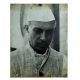 Vintage Photograph Of Jawaharlal Nehru First Prime Minister of India On Cardboard