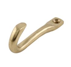 J Single Brass Hook In Golden Finish