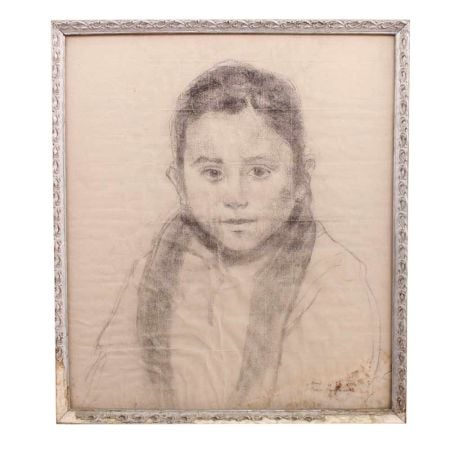 Portrait Pencil Drawing Illustration Painting