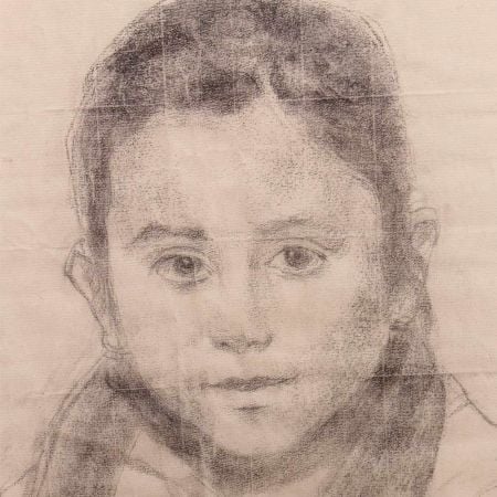 Portrait Pencil Drawing Illustration Painting