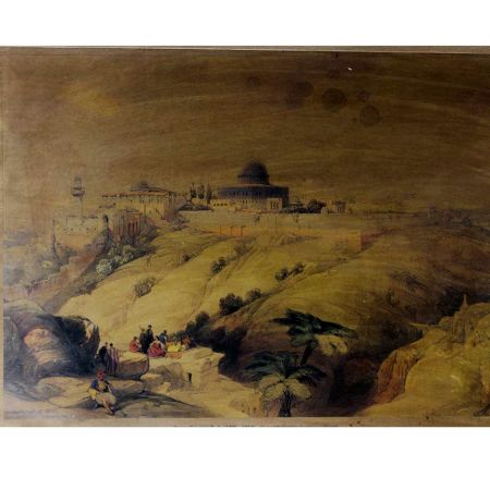 Canvas Painting Of The Haramesh-Sharif Jerusalem