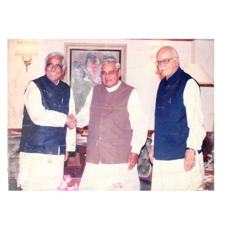 Vintage Photograph Of Rare Friendship Of Vajpayee and Advani