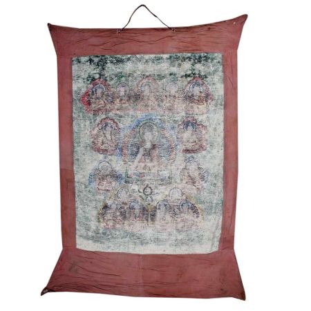 Thangka Painting Of The Buddha of Healing